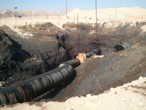 The Eliat-Ashkelon Pipeline Company pipeline burst, releasing enough crude oil to fill 2 Olympic-sized swimming pools