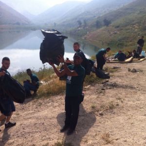 Overlooking the reservoir, alumni could be proud of their efforts to maintain the natural beauty of this area. 