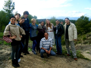 Some of the international participants enjoying the fresh air of rural Southern Spain in between workshops.