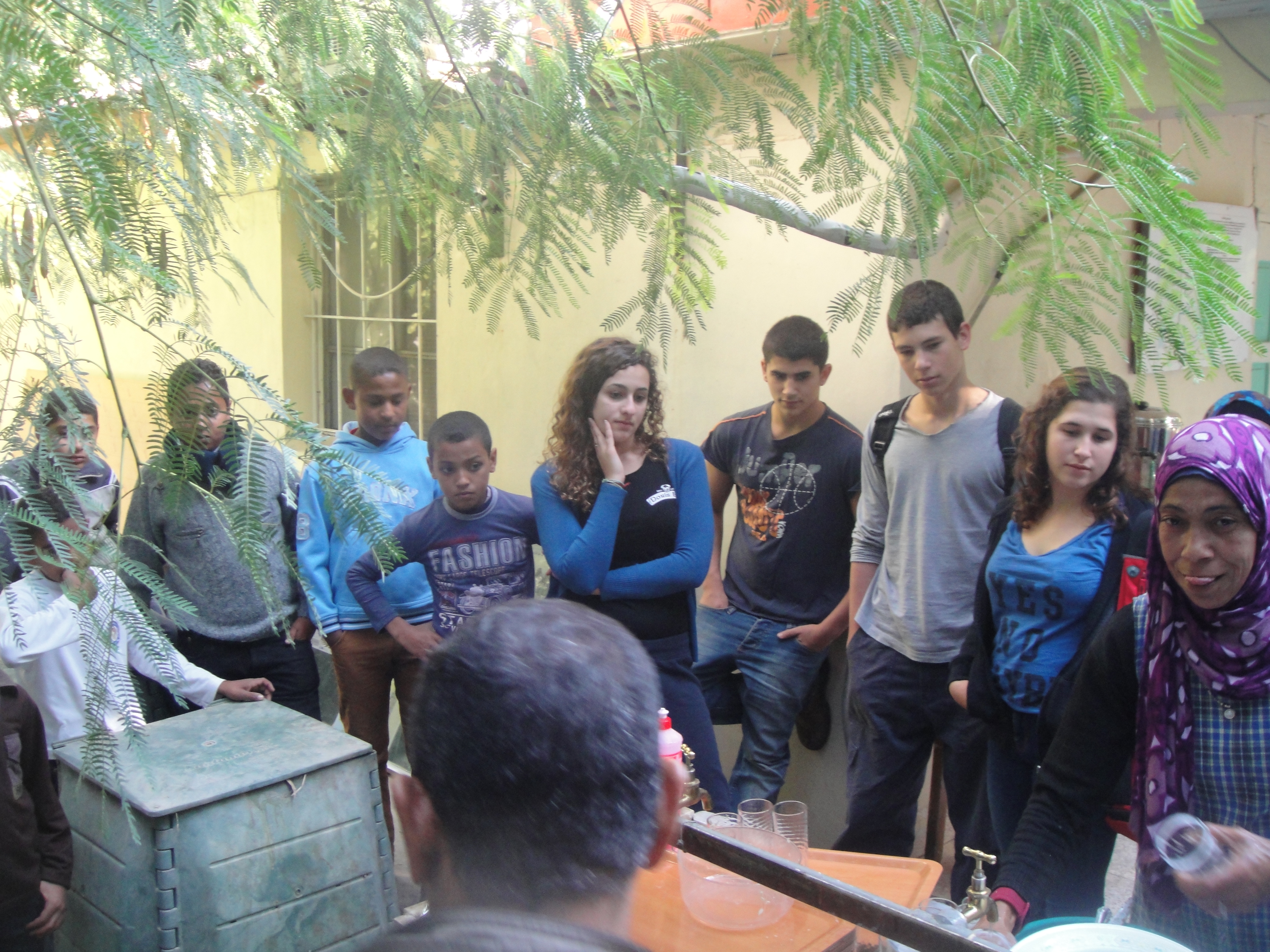 The youth water trustees learn about the park's eco facilities