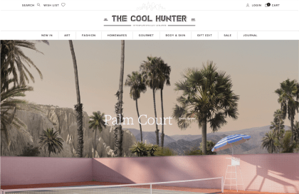 WooCommerce merchant The Cool Hunter’s website.