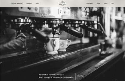 WooCommerce merchant La Marzocco’s website.