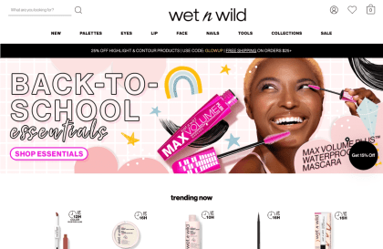 WooCommerce merchant Wet n Wild’s website.